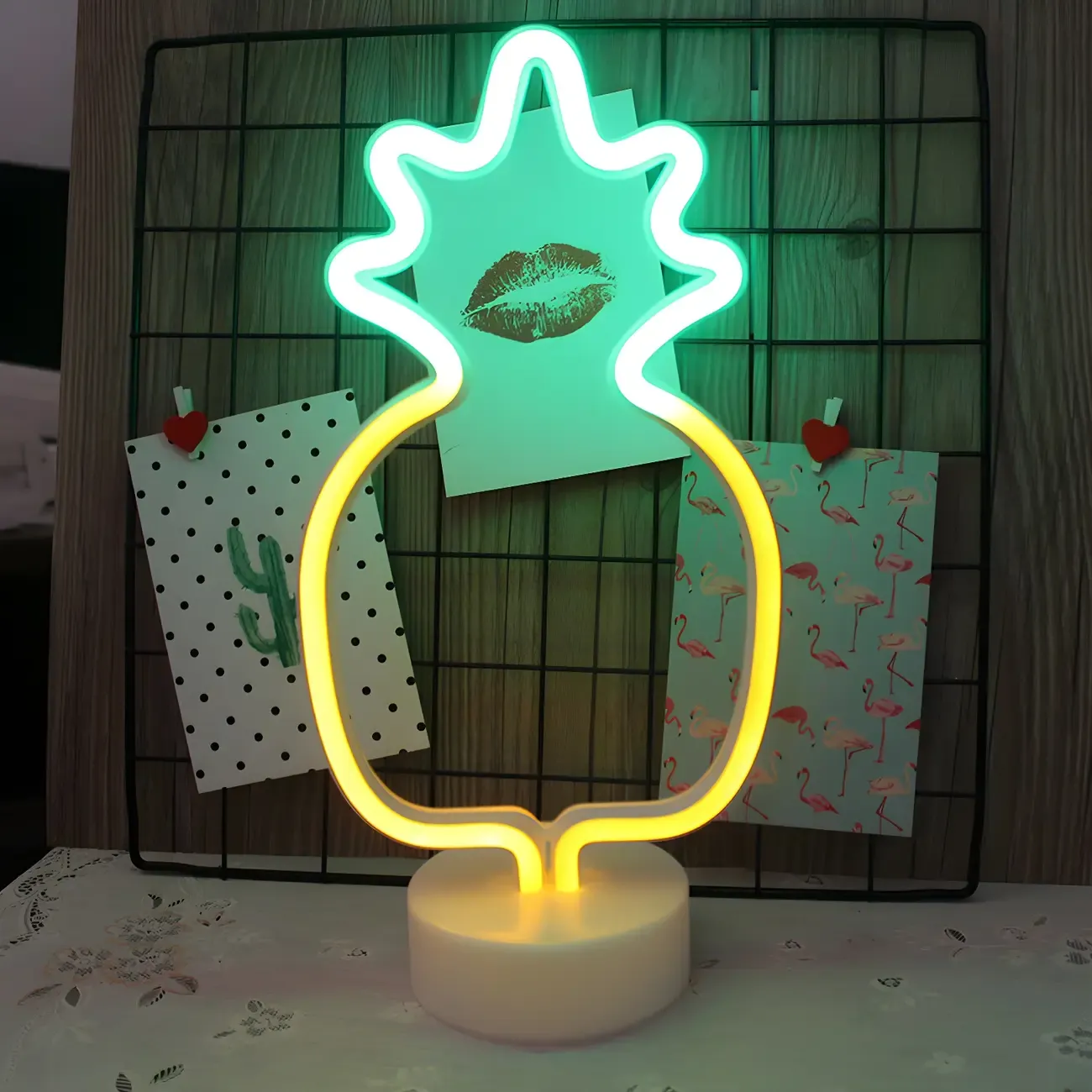 Colorful LED Neon Battery Night Light Decor Image - 16