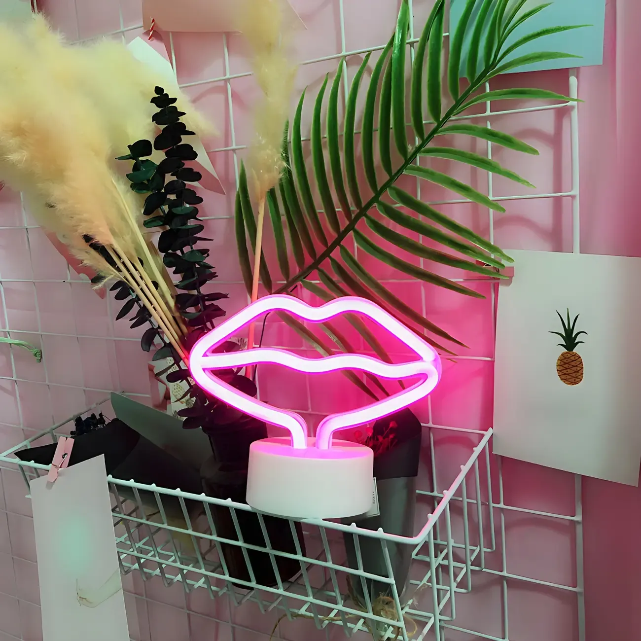 Colorful LED Neon Battery Night Light Decor Image - 19