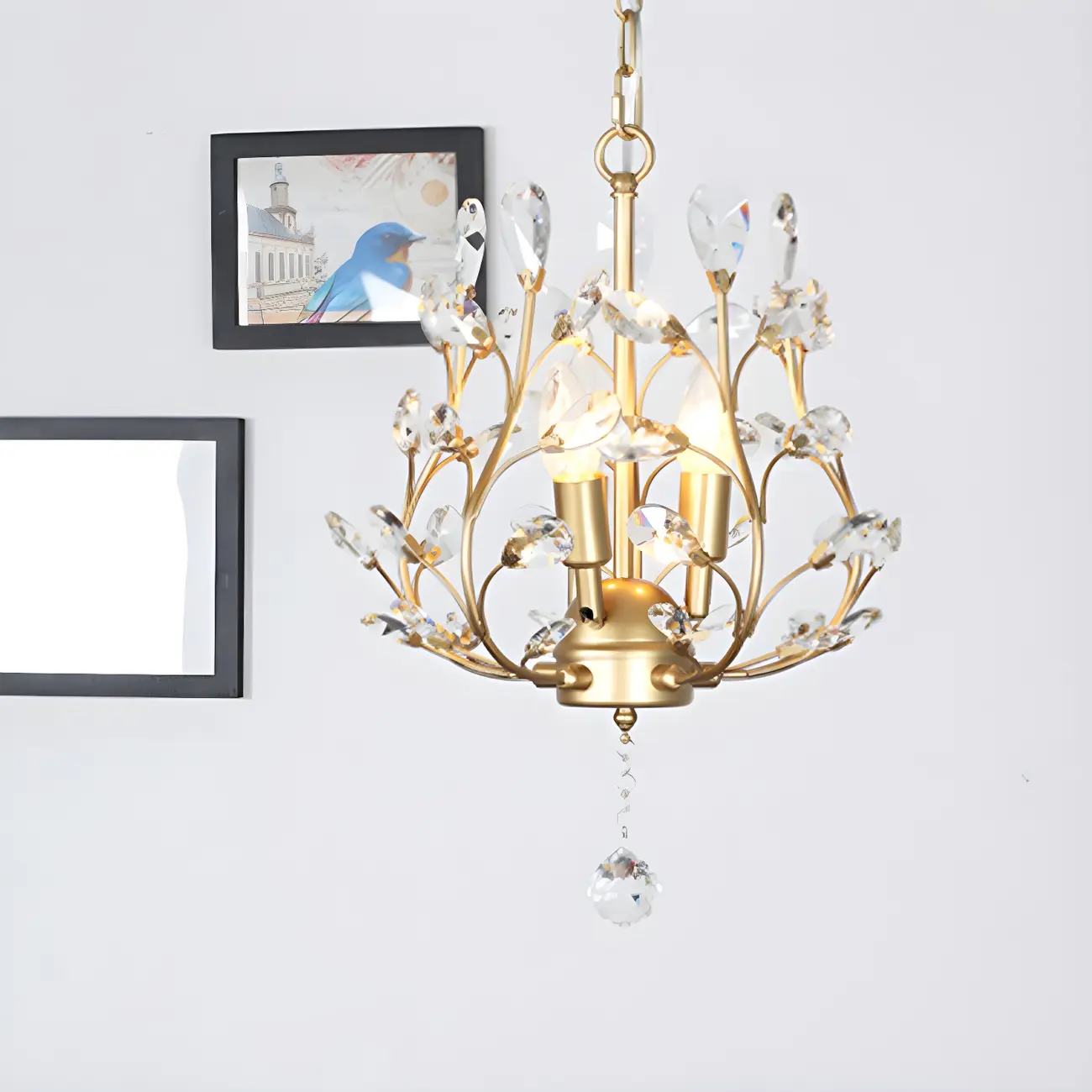 Vintage Black Iron Chandelier for Dining Room Image - 3 | homeyfad