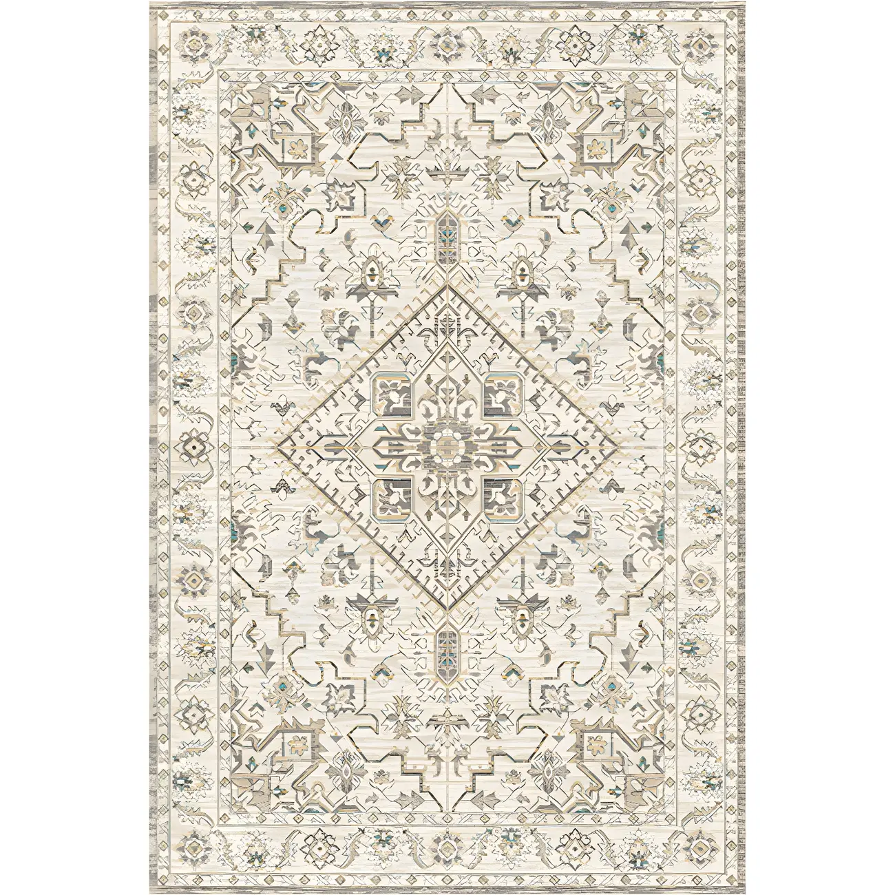 Vintage Persian Style Rectangle Area Rug Image - 4 | homeyfad