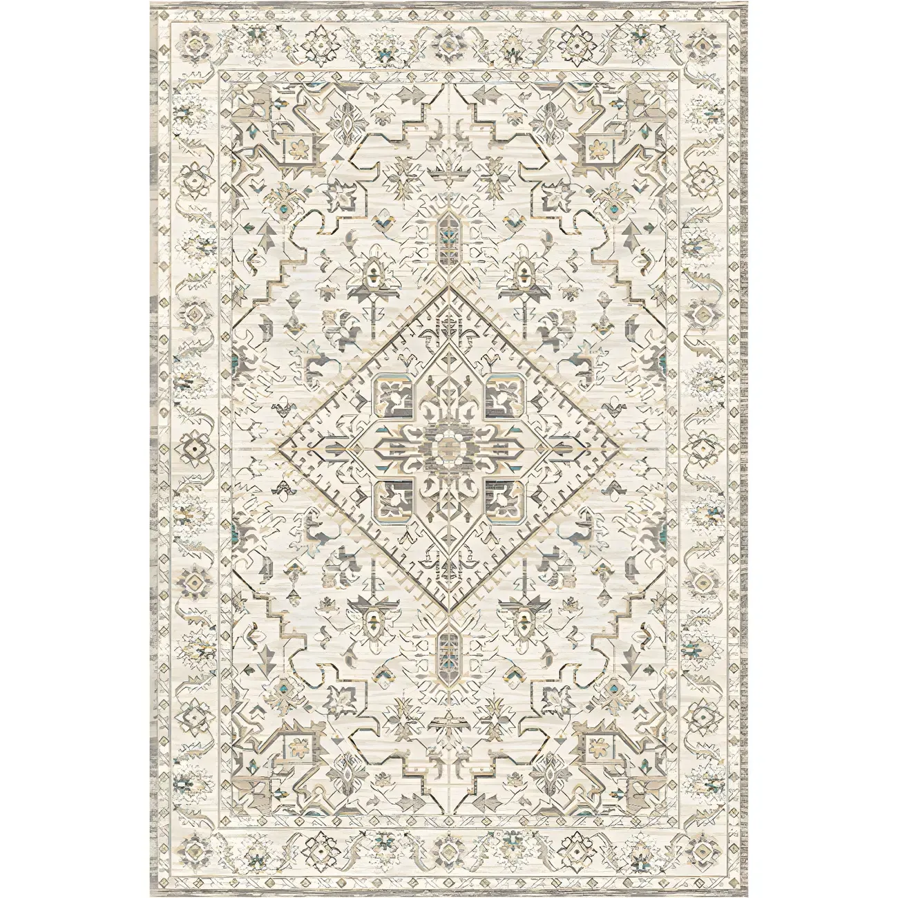 Vintage Persian Style Rectangle Area Rug Image - 4