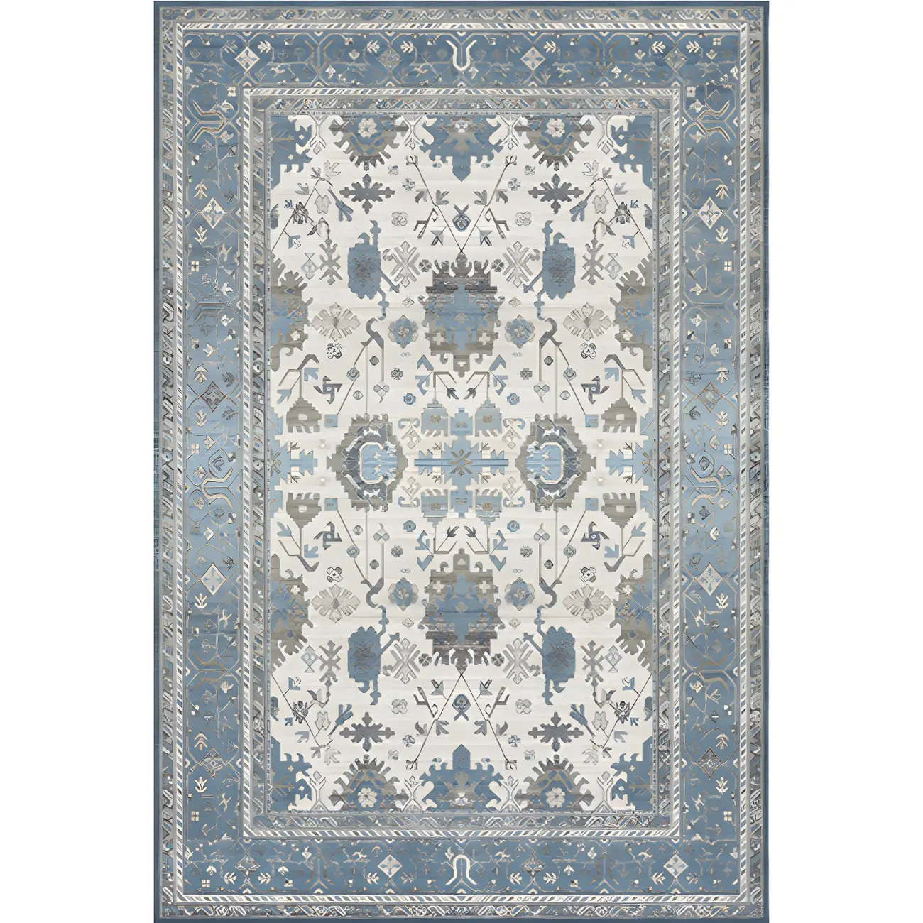 Vintage Persian Style Rectangle Area Rug Image - 6 | homeyfad