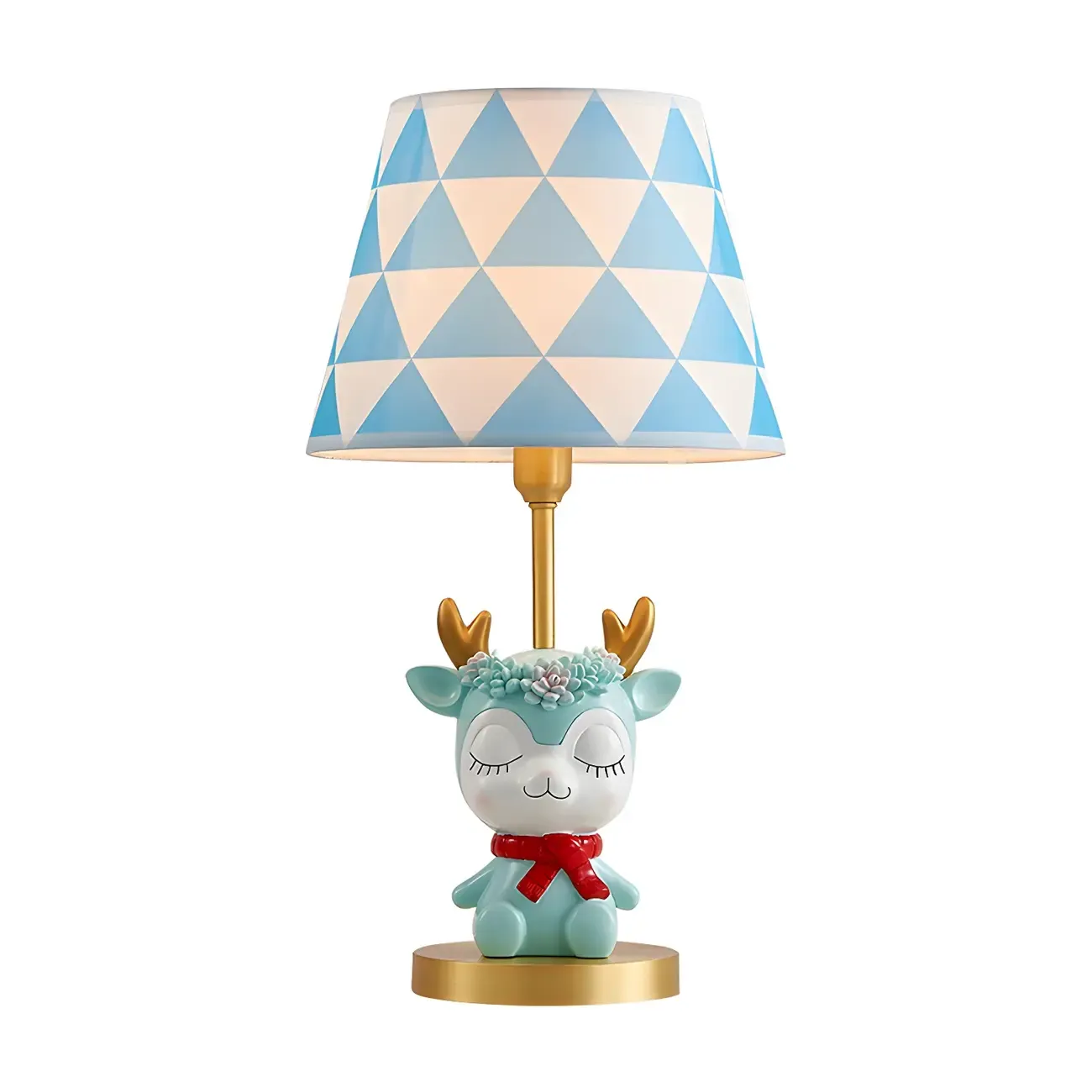 Cute Deer Kids Lamp Blue LED for Bedroom Nightstand