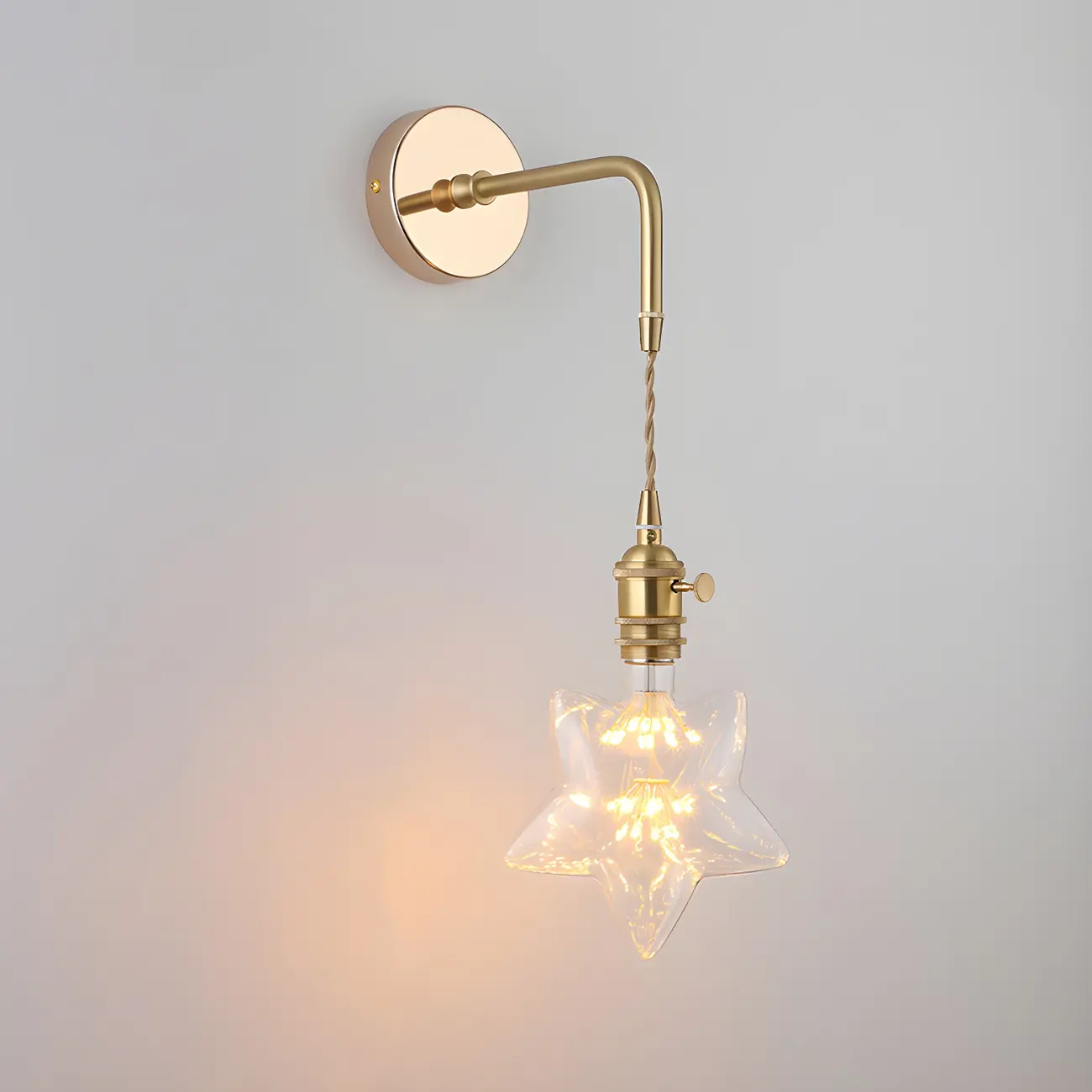 Vintage Gold Glass Wall Light Fixture for Bedroom Image - 16 | homeyfad