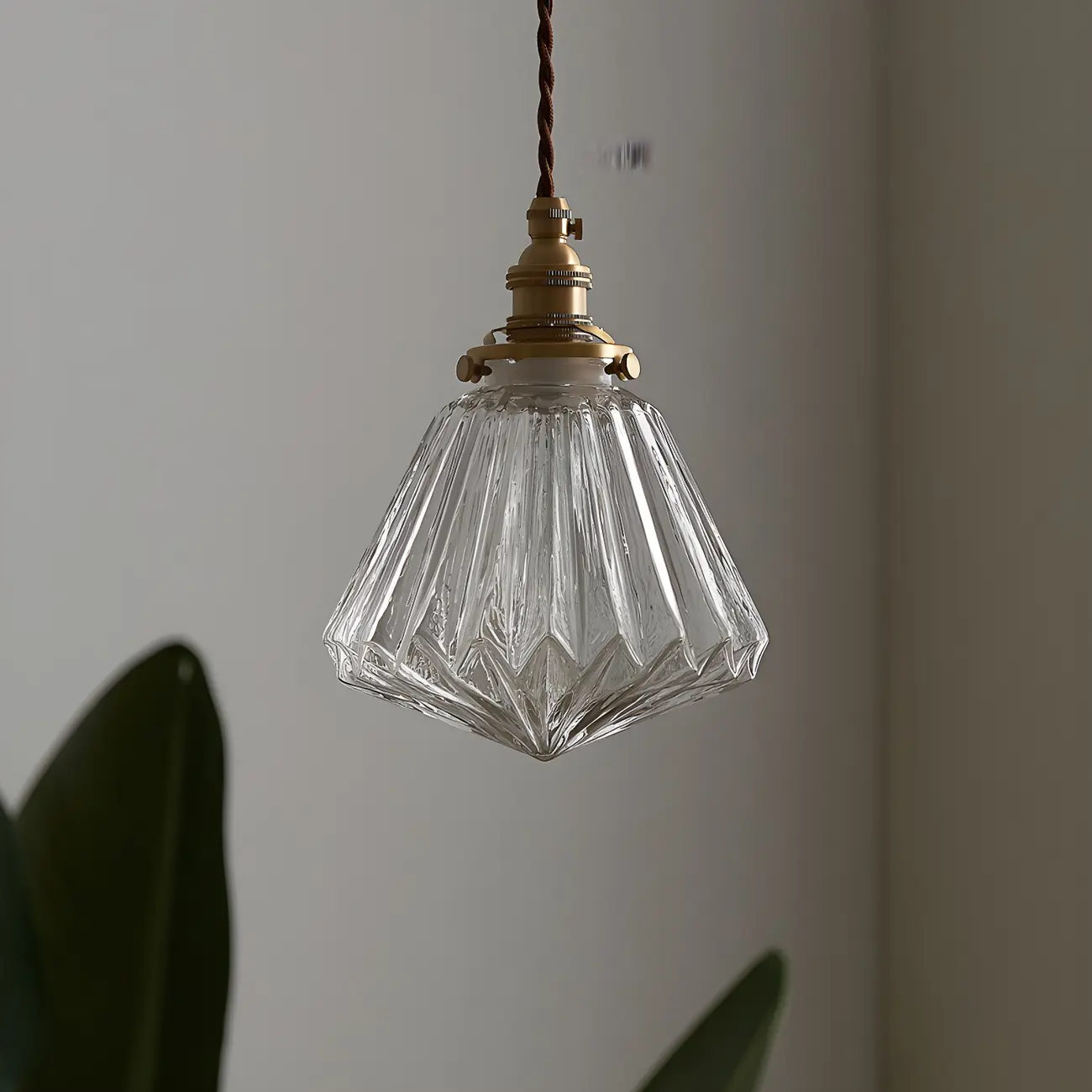 Industrial Clear Glass Pendant Light for Kitchen Island | homeyfad