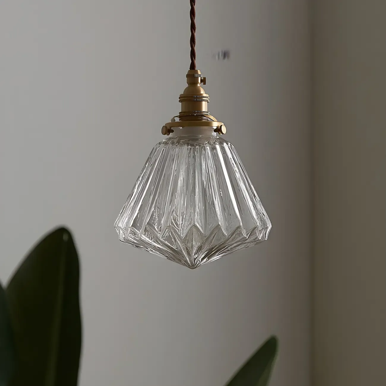 Industrial Clear Glass Pendant Light for Kitchen Island