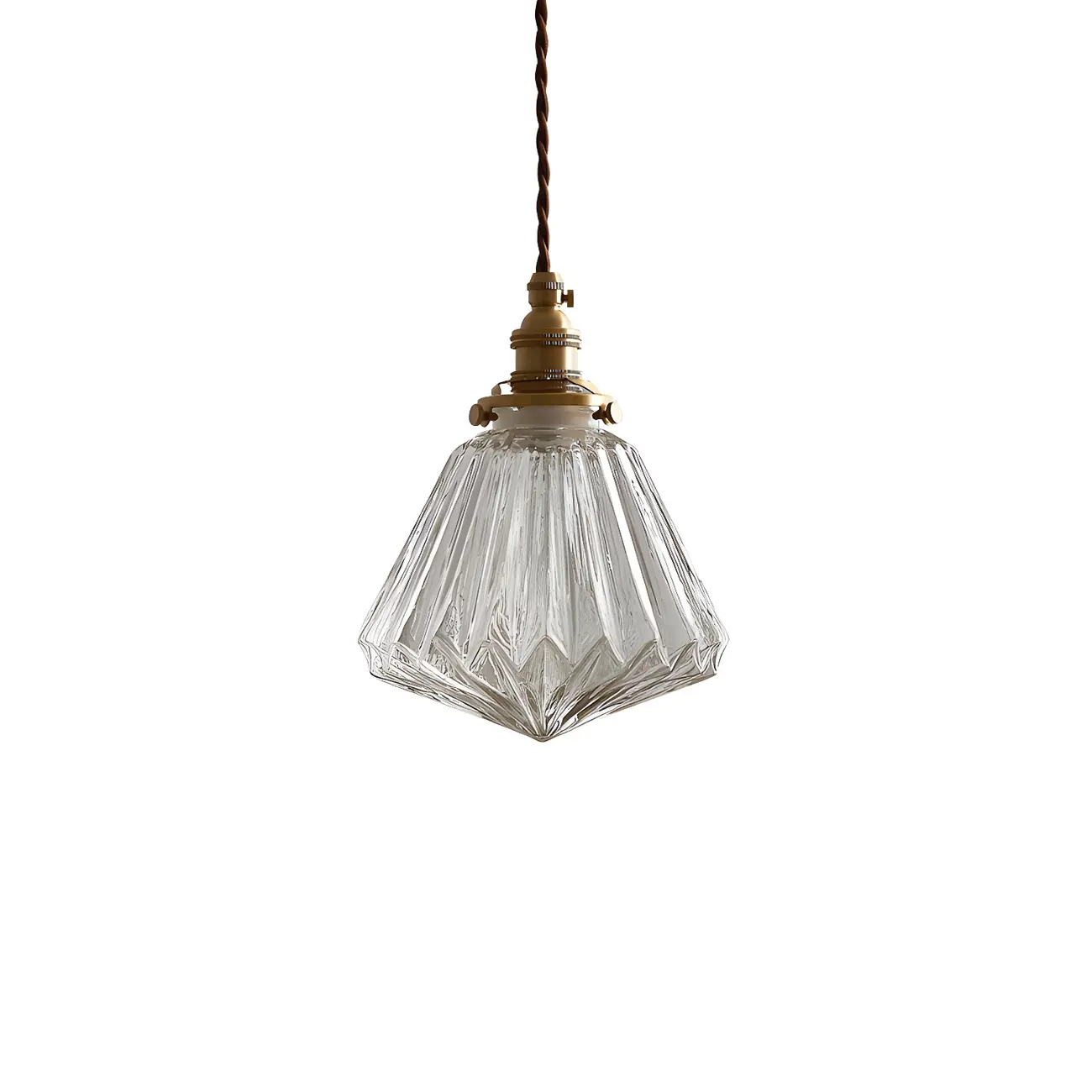 Industrial Clear Glass Pendant Light for Kitchen Island | homeyfad