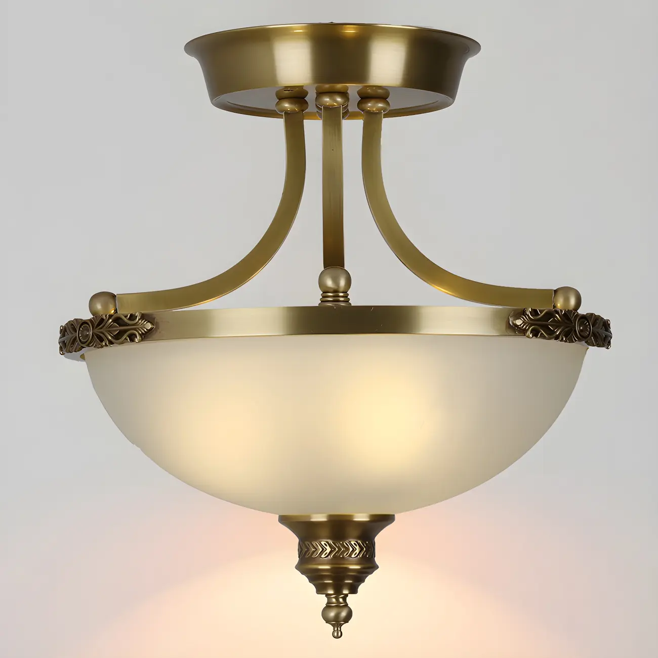 Gold Glass Bowl Shaped Modern Ceiling Chandelier | homeyfad