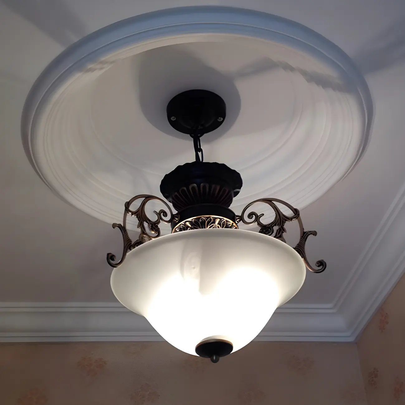 Gold Glass Classic Design Ceiling Chandelier Light | homeyfad