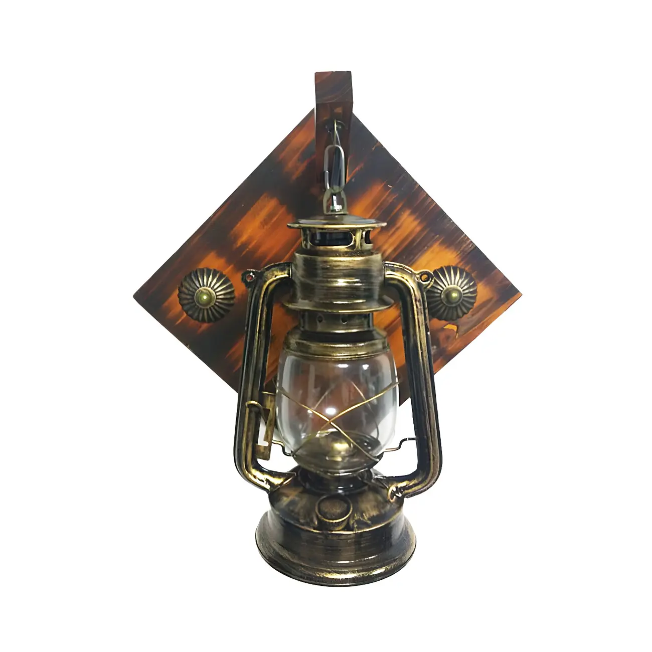 Industrial Bronze LED Lantern Wall Sconce for Bedroom Decor  | homeyfad