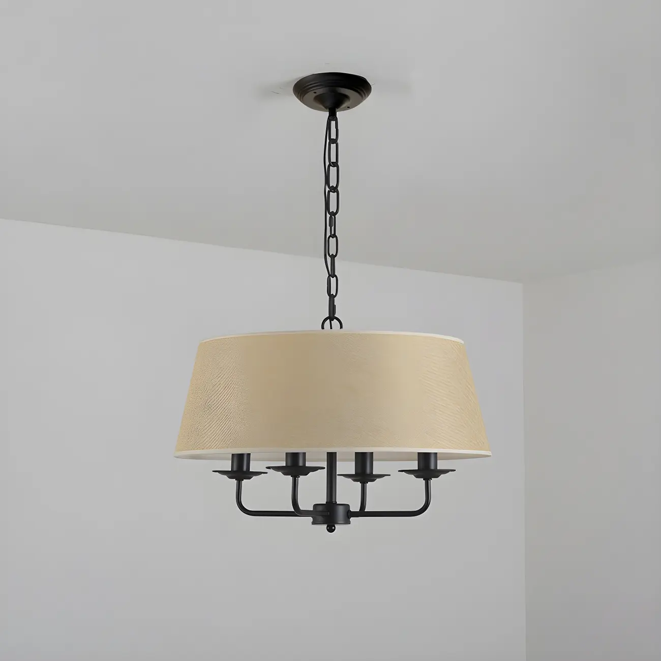Gold Drum Metal Modern Chic Structure Chandelier | homeyfad