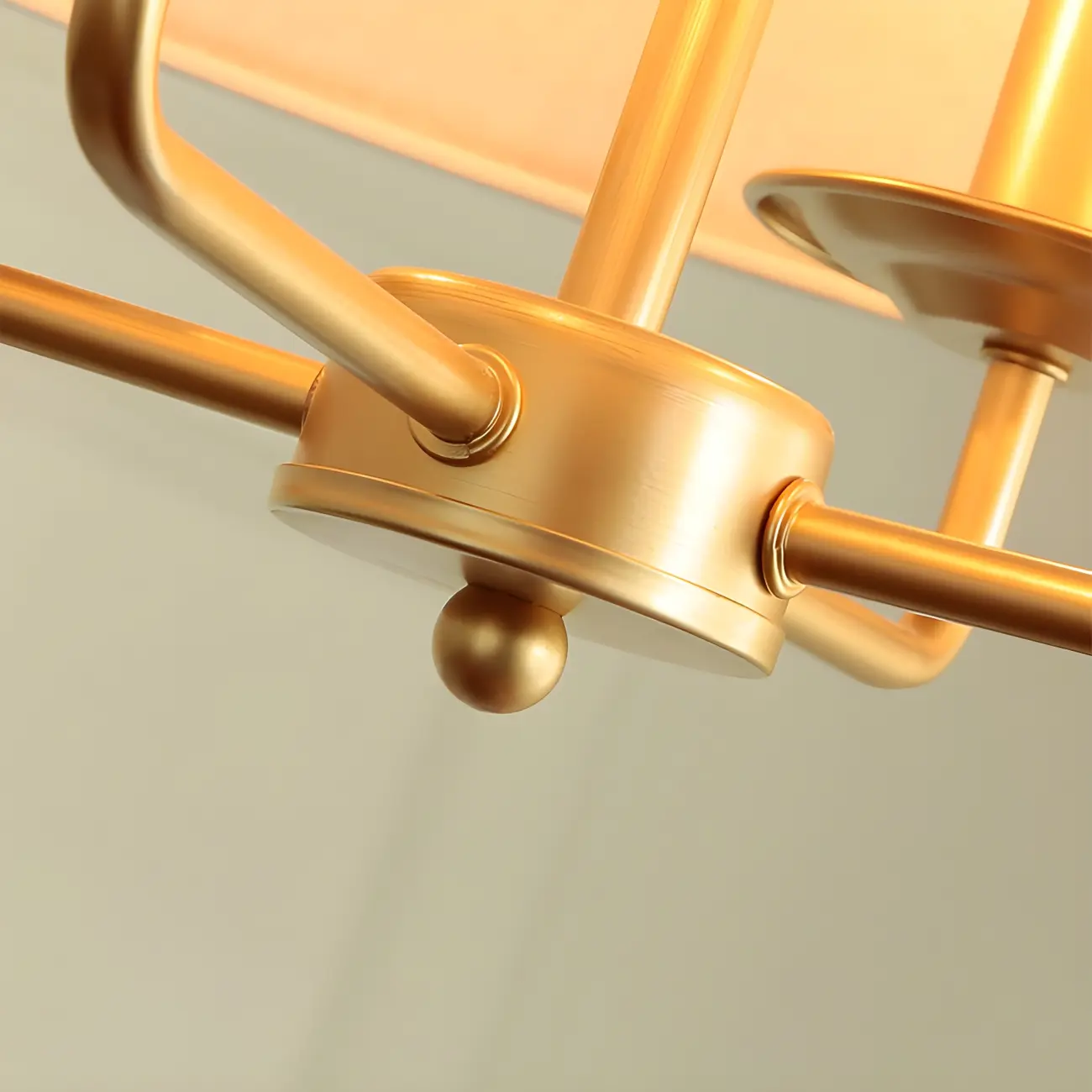 Gold Drum Metal Modern Chic Structure Chandelier | homeyfad