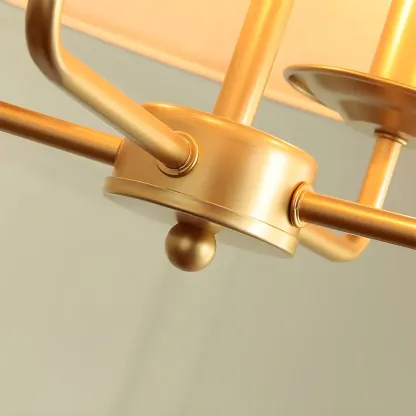 Gold Drum Metal Modern Chic Structure Chandelier