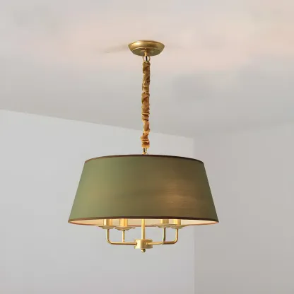 Gold Drum Metal Modern Chic Structure Chandelier