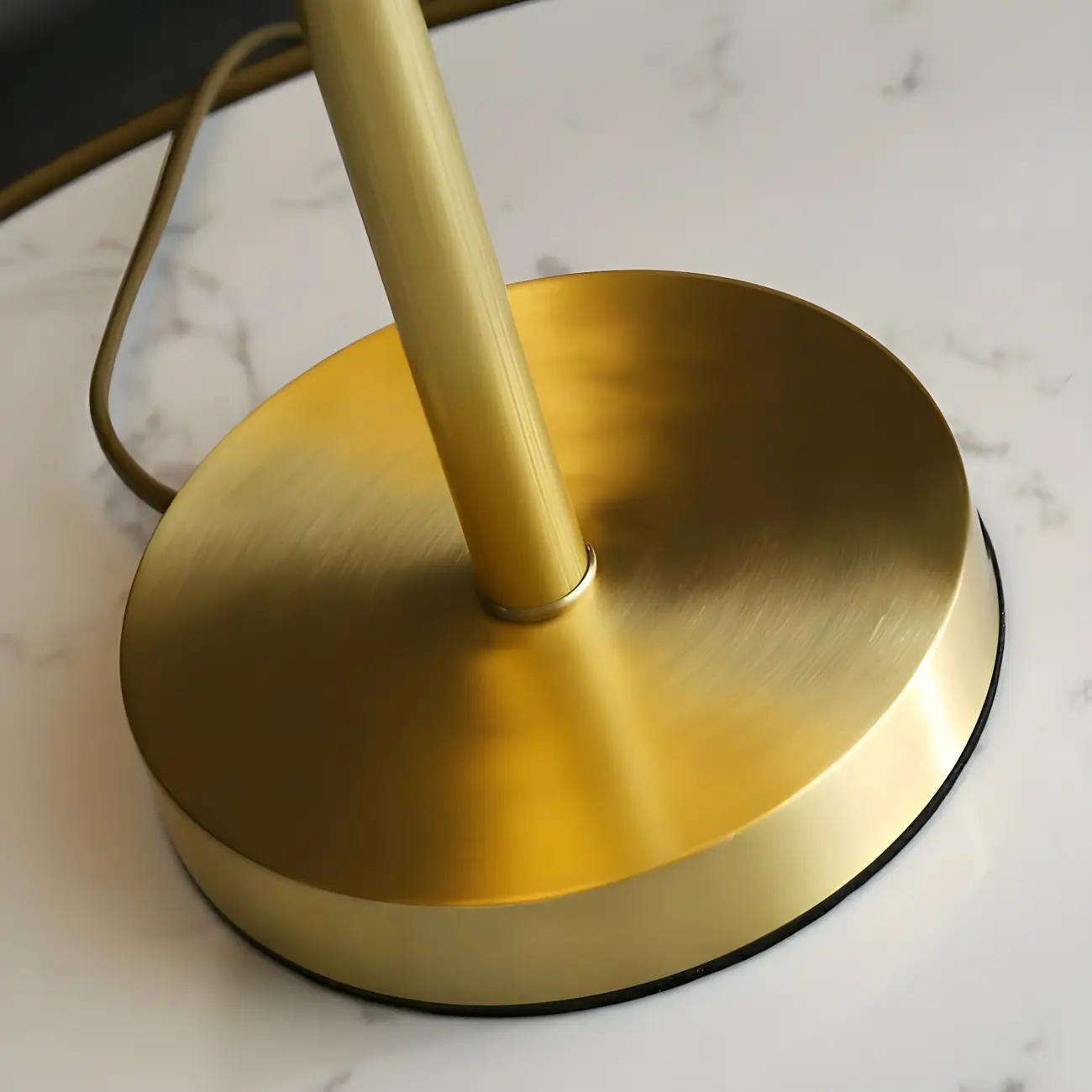 3 Color Dimmable Gold Glass Globe Table Lamp for Bedside Image - 6 | homeyfad