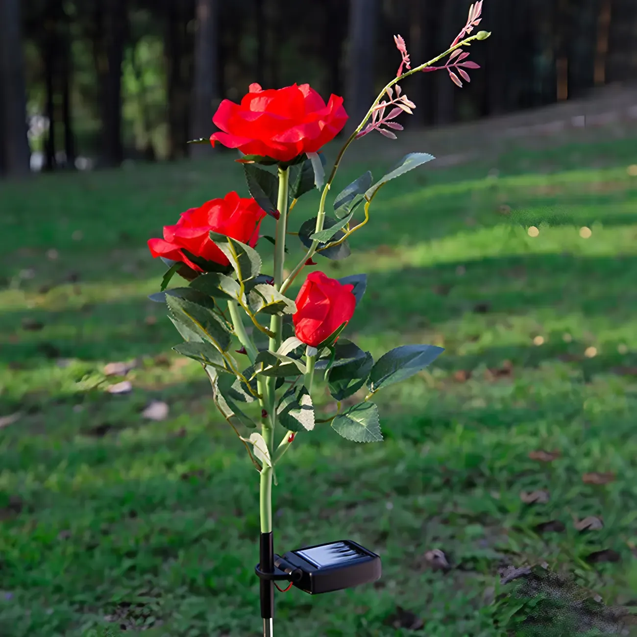 Resin Solar Flower-Shape Decorative Landscape Lighting Image - 3
