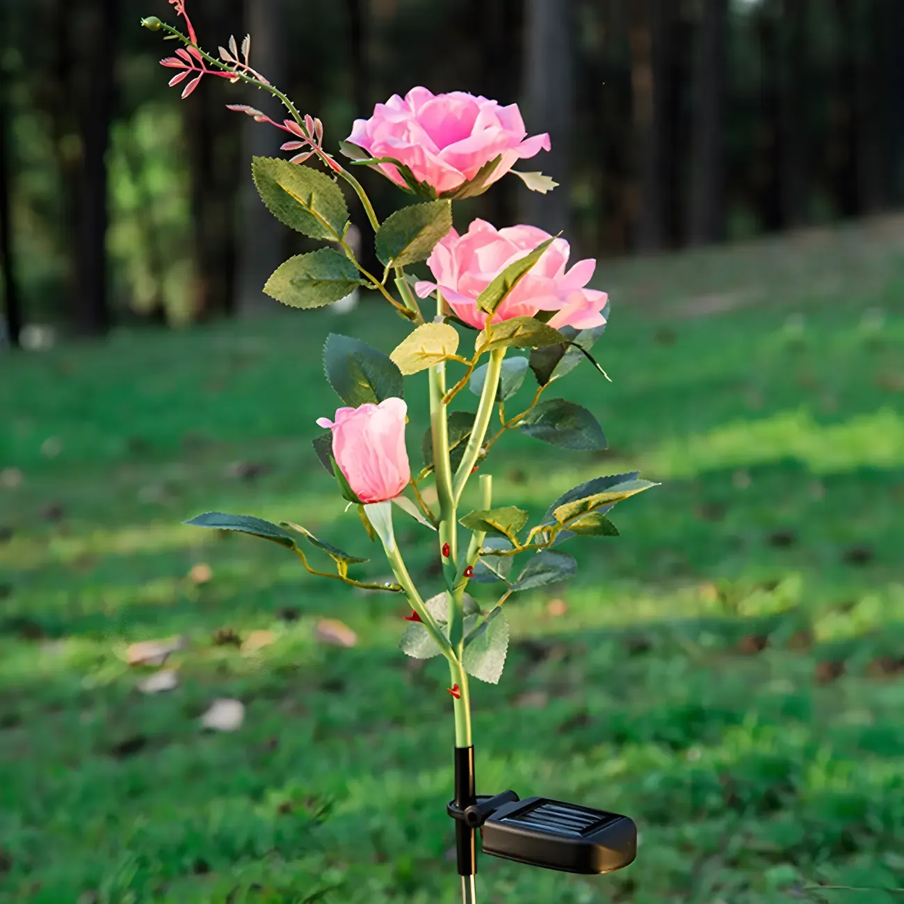Resin Solar Flower-Shape Decorative Landscape Lighting Image - 4