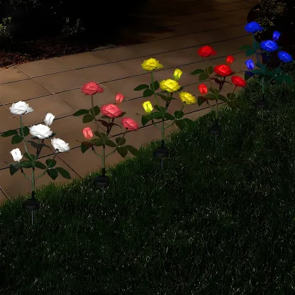 Floral Multicolor Spike Decorative Landscape Lighting Image - 2