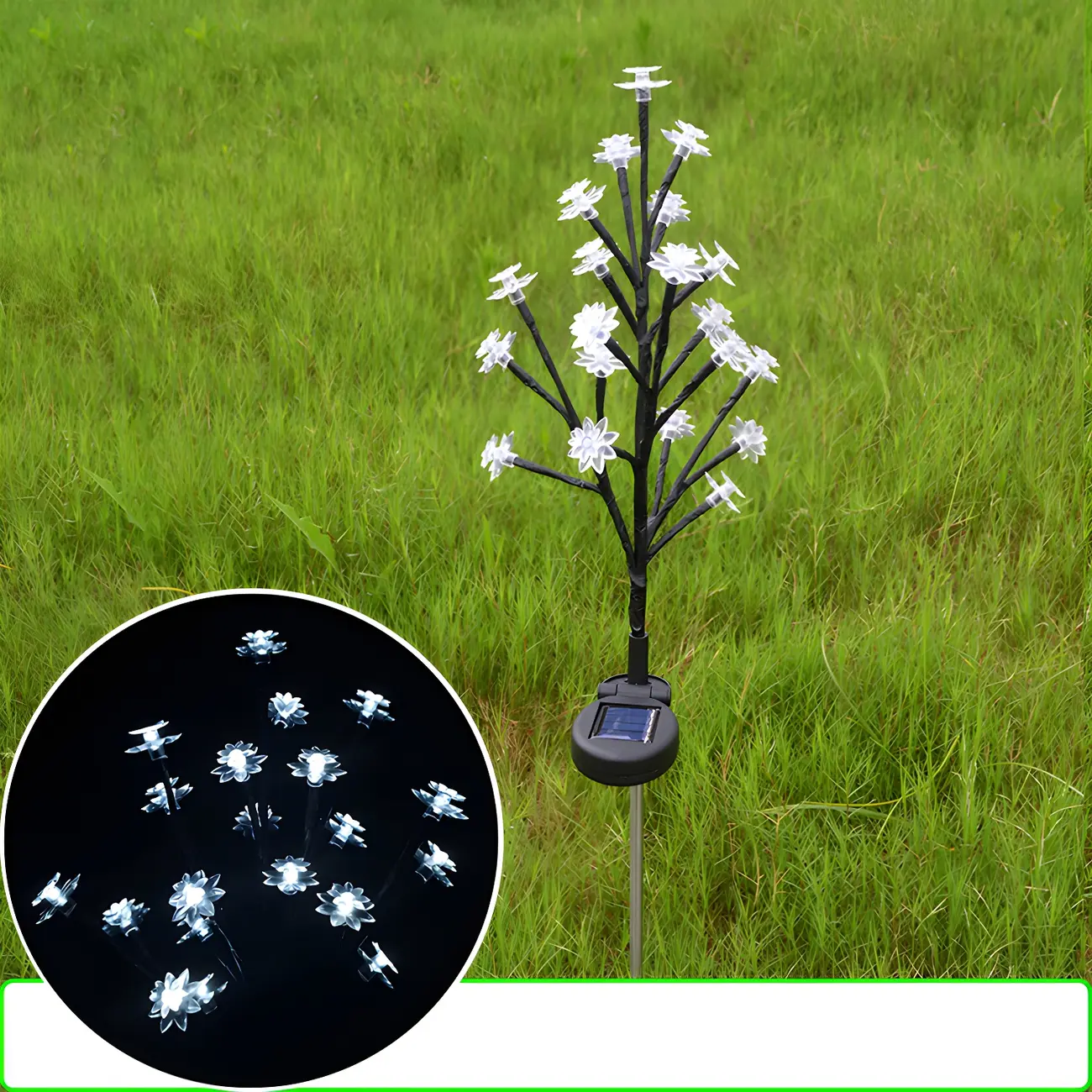 Plant Branch Solar Plastic Landscape Lighting Image - 2 | homeyfad