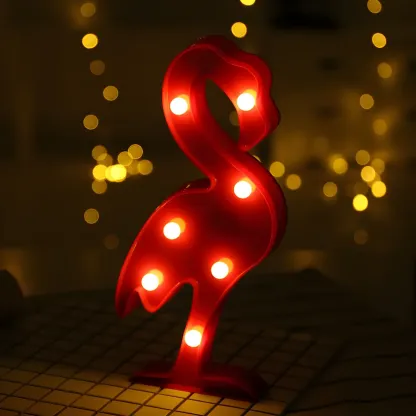 Plastic Multicolor Battery LED Night Light Image - 2