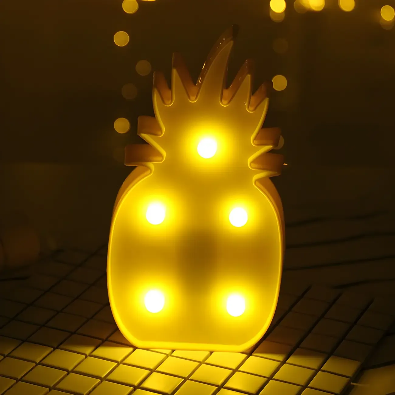 Plastic Multicolor Battery LED Night Light Image - 3