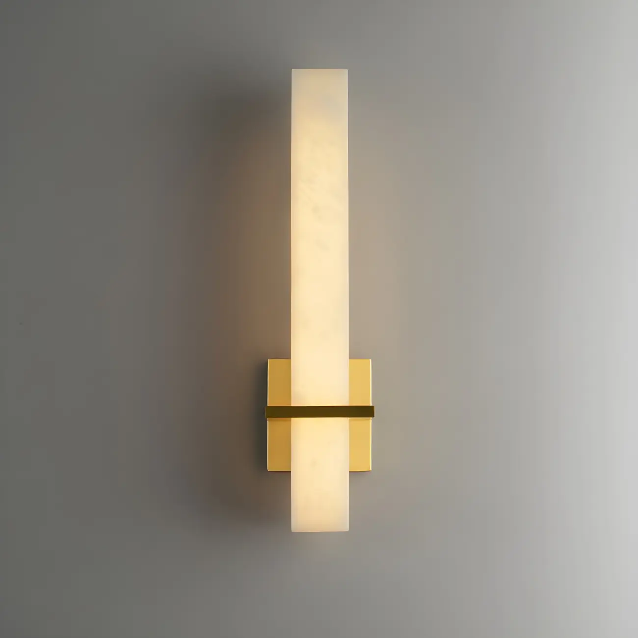 Modern White Stone LED Wall Sconce Light for Bedroom Image - 4 | homeyfad