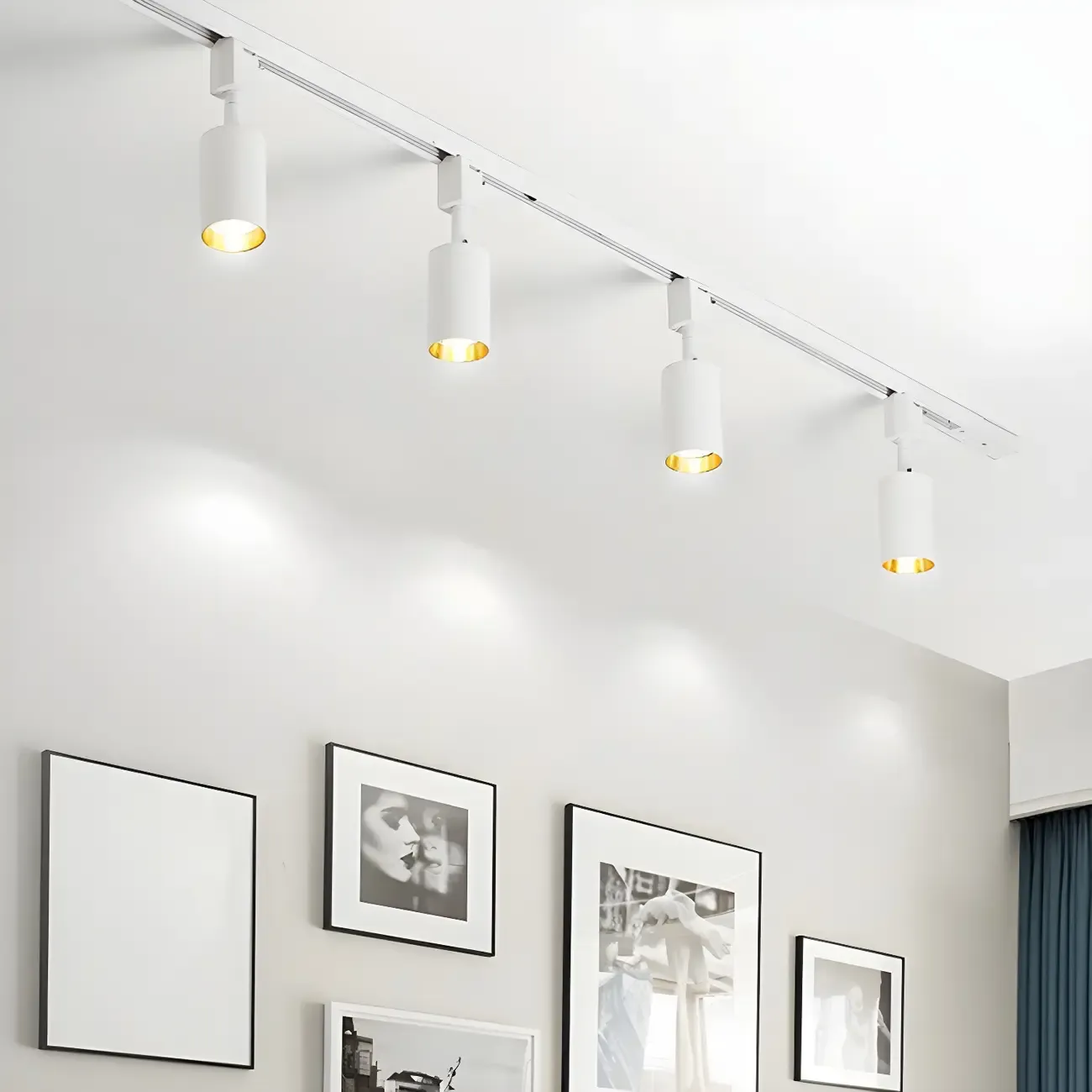 Modern LED Track Ceiling Light for Living Room Ambiance Image - 4