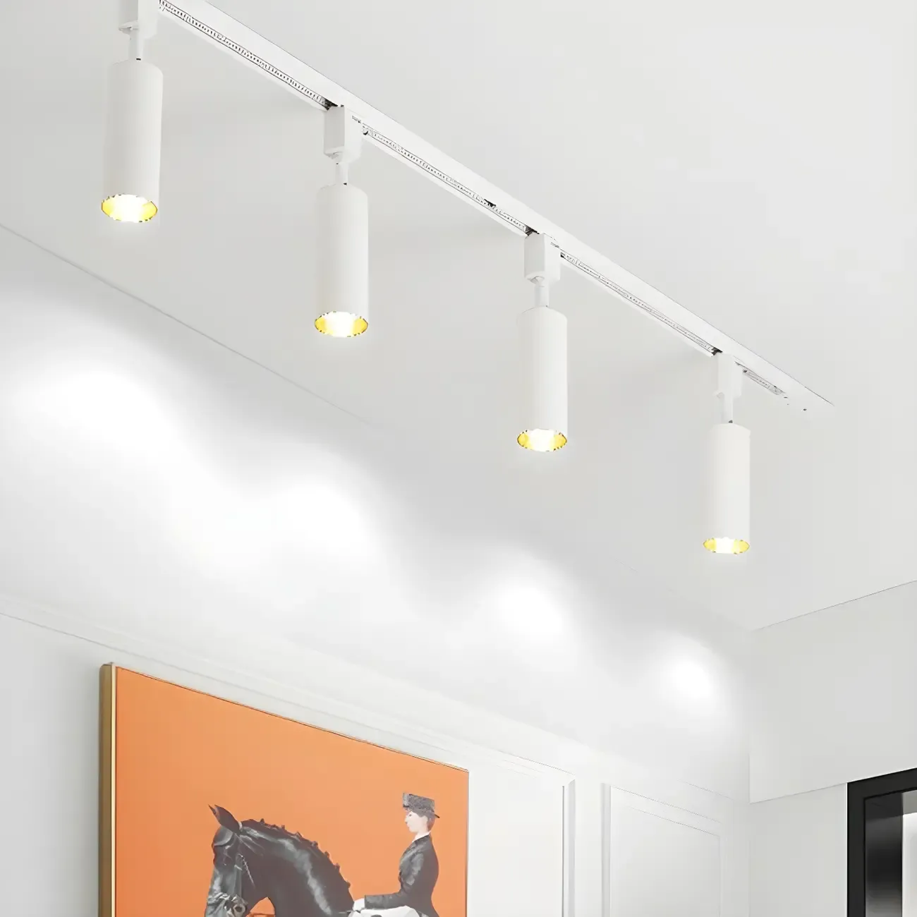 Modern LED Track Ceiling Light for Living Room Ambiance Image - 7