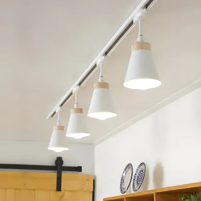 Modern LED Semi Flush Ceiling Light for Living Room Image - 1