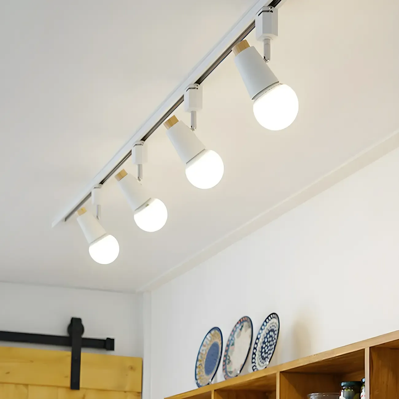 Modern LED Semi-Flush Ceiling Light for Living Room Image - 1
