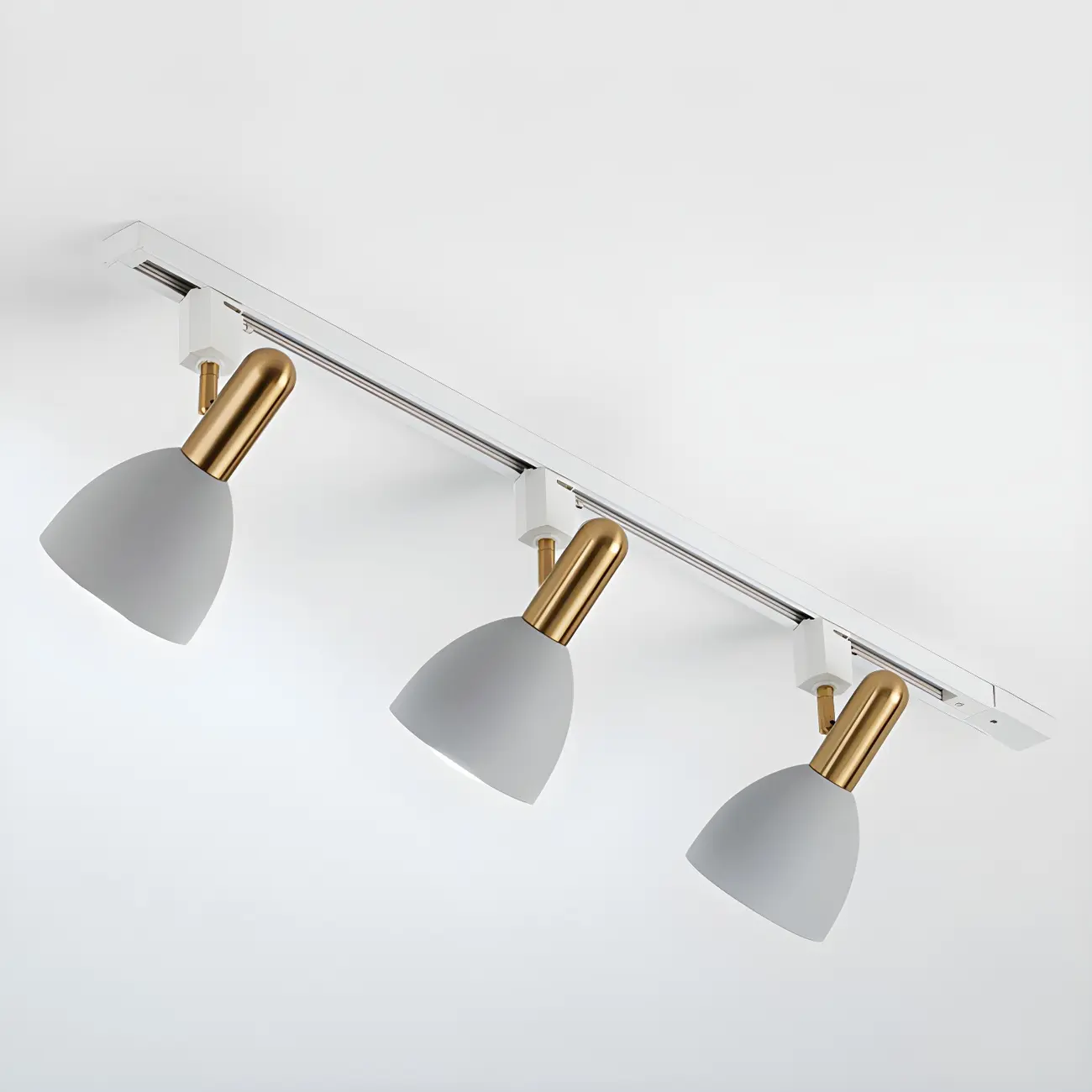 4-Light Modern Metal Dome Shade Slidable LED Track Light | homeyfad