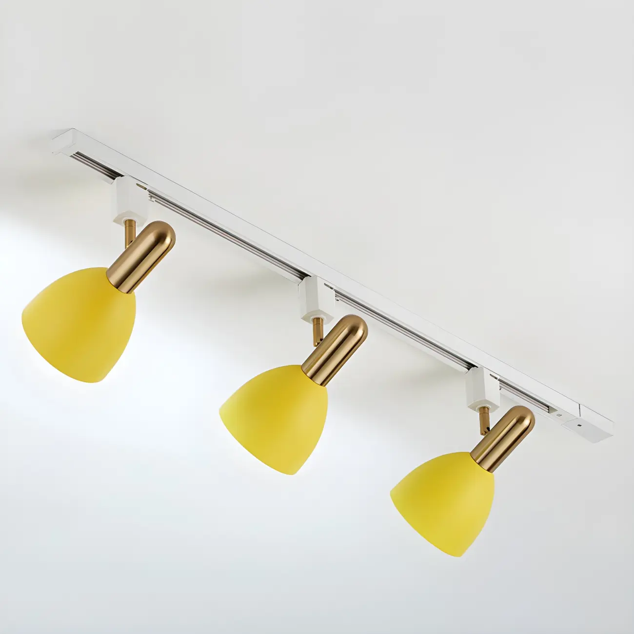 4-Light Modern Metal Dome Shade Slidable LED Track Light | homeyfad