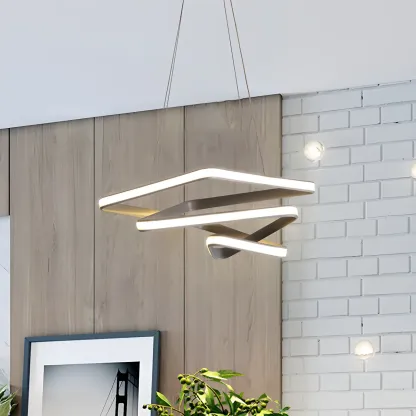 Modern LED Chandelier Light Stylish Linear Shape for Living Room Image - 1
