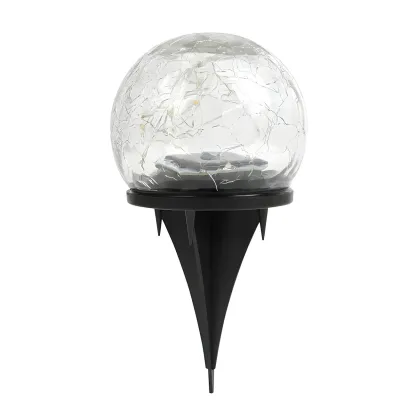 Simplicity Crackle Glass Ball Landscape Lighting Image - 5