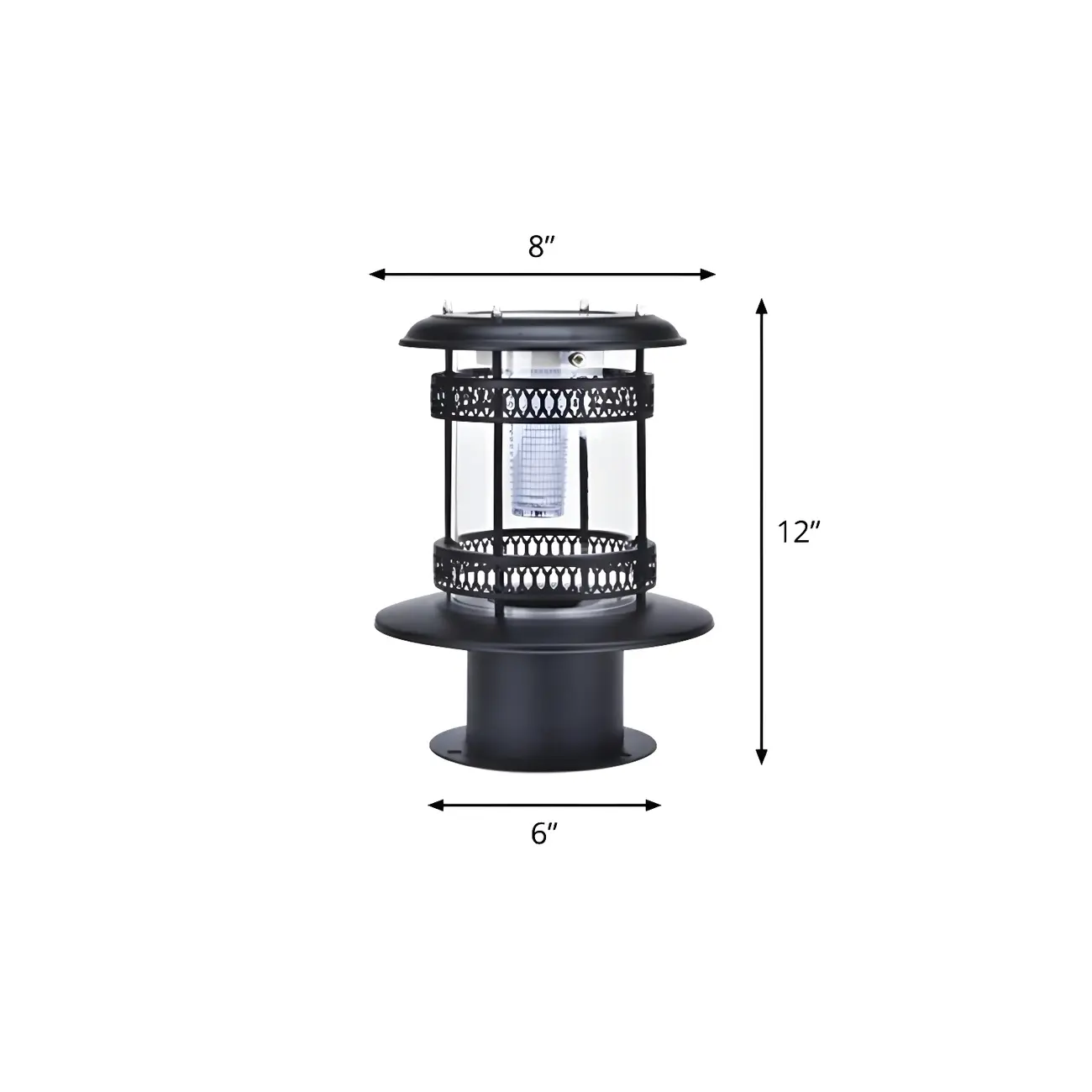 Cylinder Patio Solar Metal Landscape Lighting Image - 6 | homeyfad