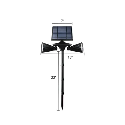 Modern Solar 2-Light Adjustable Landscape Lighting Image - 4