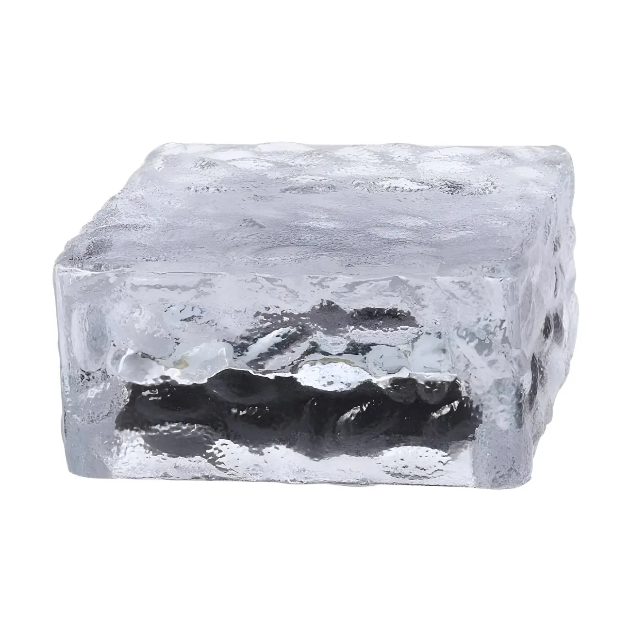 Solar Clear Glass LED Cube Ground Light for Garden Pathway Image - 5 | homeyfad