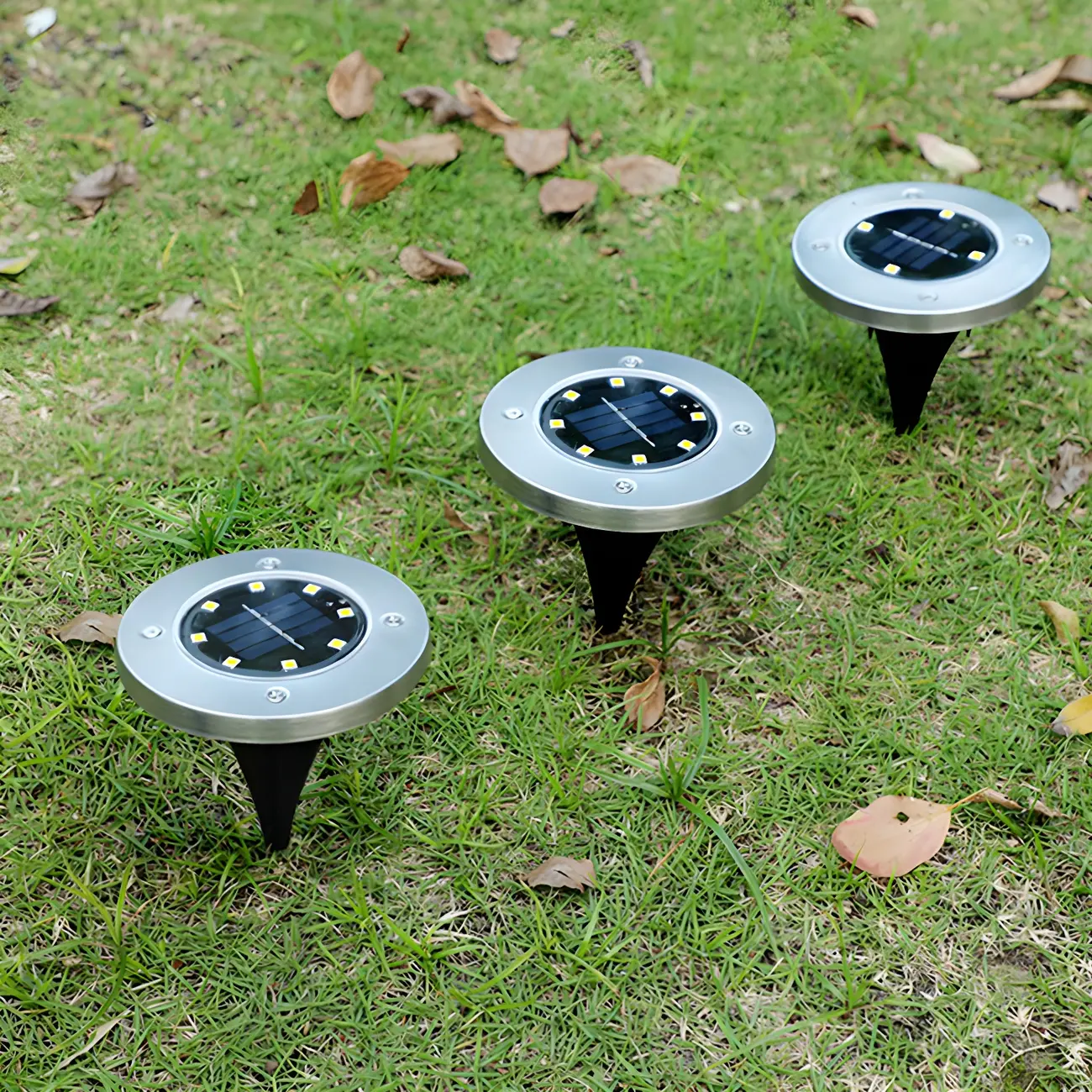 Metal Ground Mount Waterproof Solar Landscape Lighting Image - 1 | homeyfad