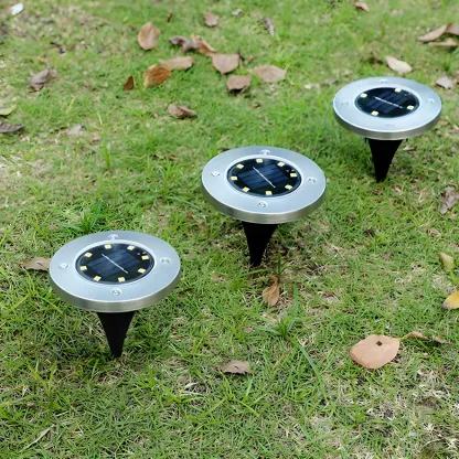 Metal Ground Mount Waterproof Solar Landscape Lighting Image - 1