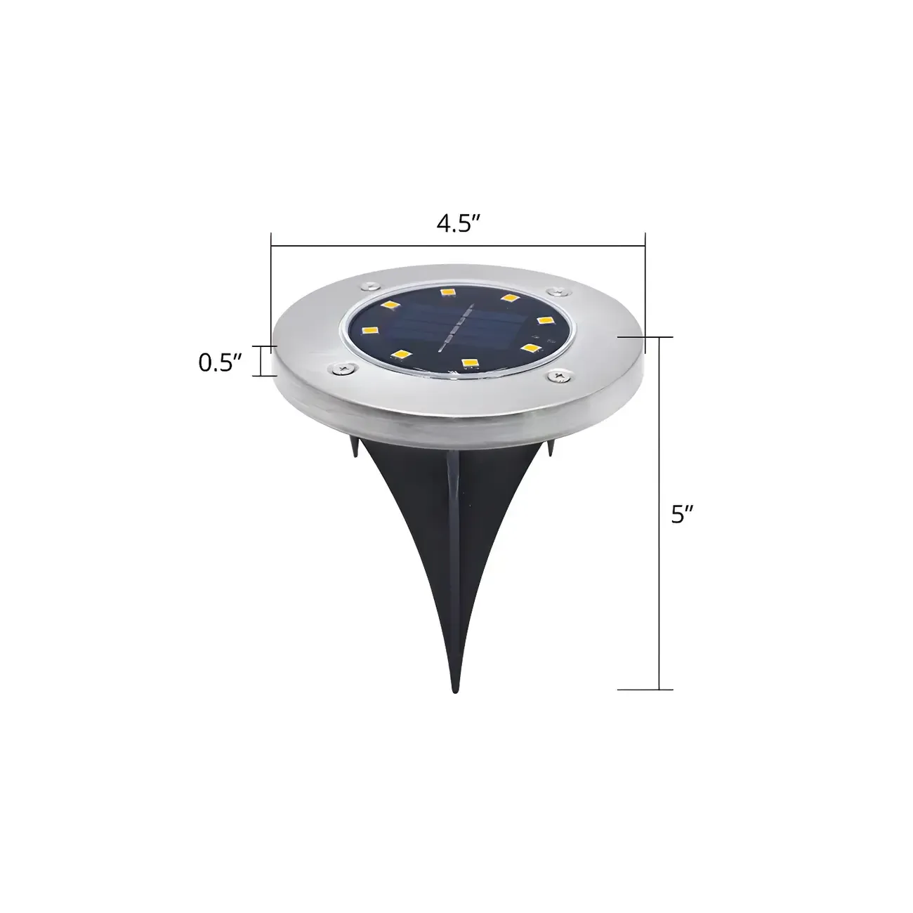 Metal Ground Mount Waterproof Solar Landscape Lighting Image - 4
