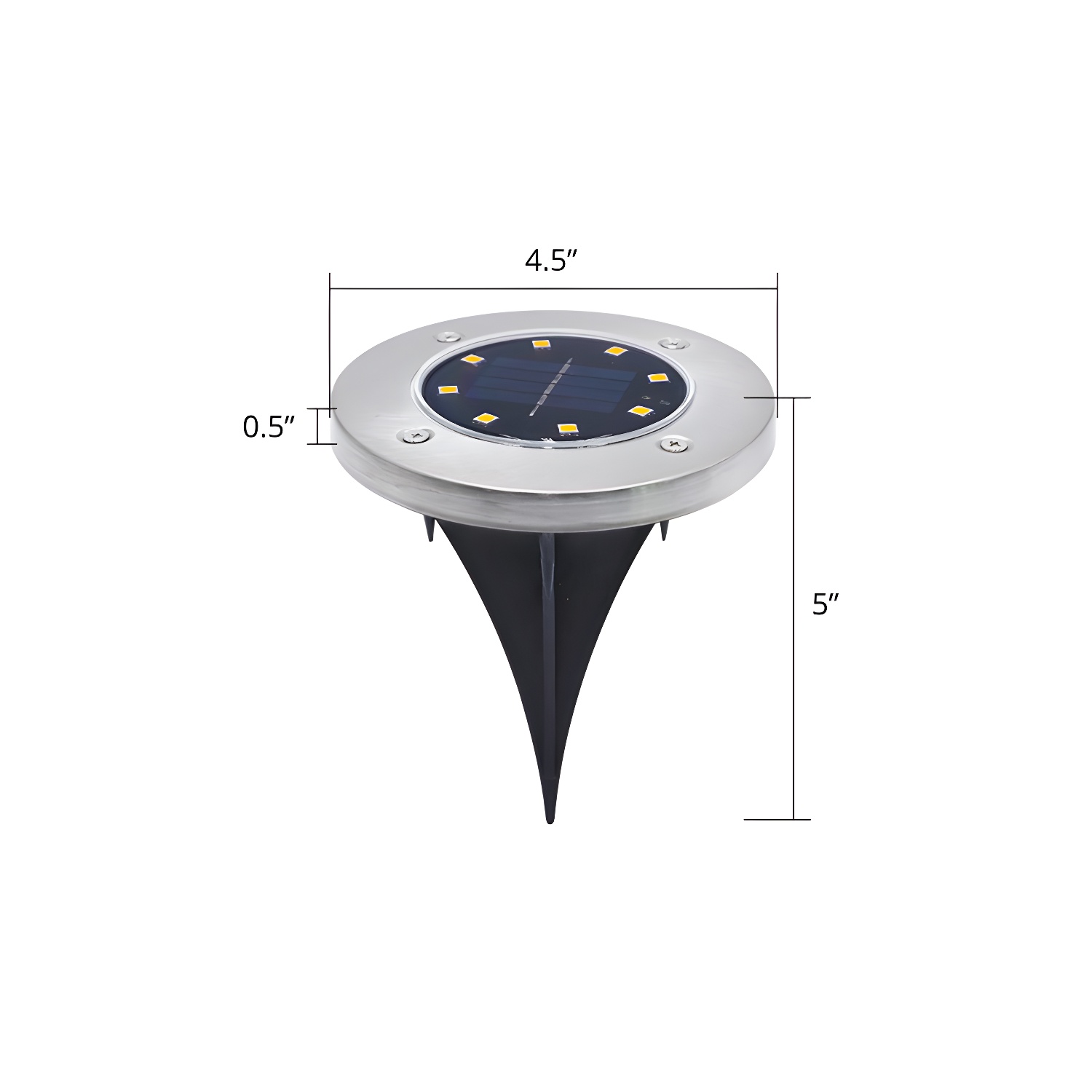 Metal Ground Mount Waterproof Solar Landscape Lighting | homeyfad