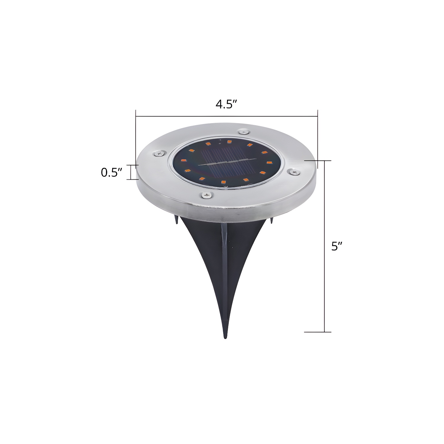 Metal Ground Mount Waterproof Solar Landscape Lighting | homeyfad