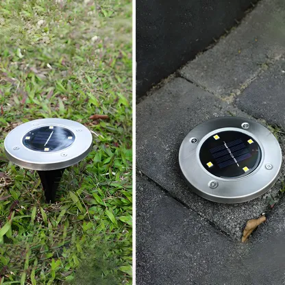 Metal Ground Mount Waterproof Solar Landscape Lighting Image - 3