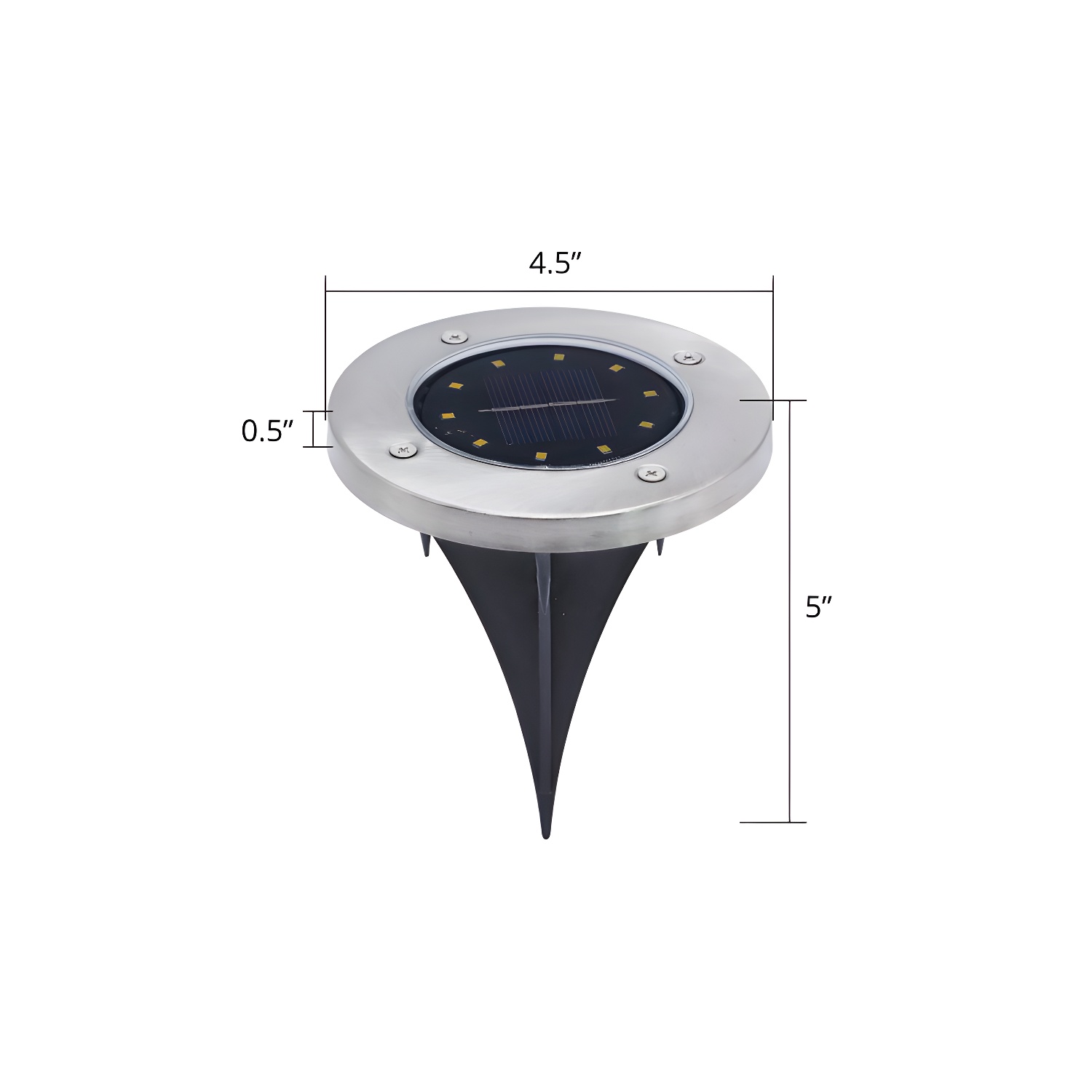 Metal Ground Mount Waterproof Solar Landscape Lighting | homeyfad