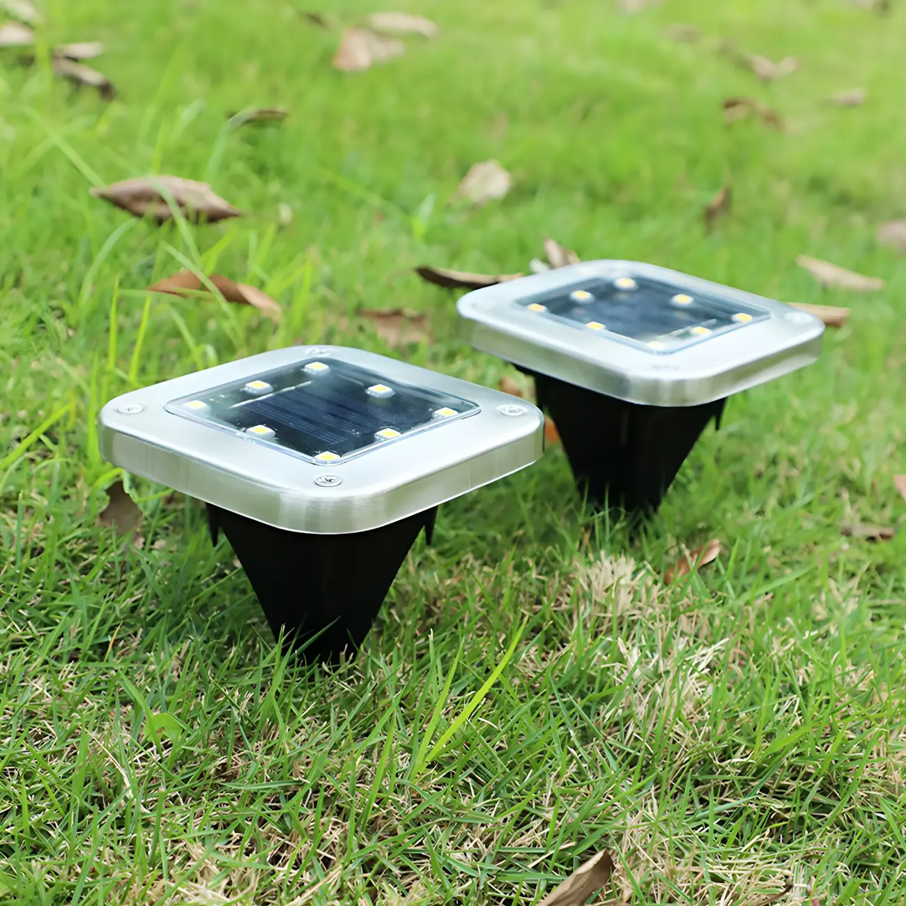 Metal Ground Mount Waterproof Solar Landscape Lighting Image - 2 | homeyfad