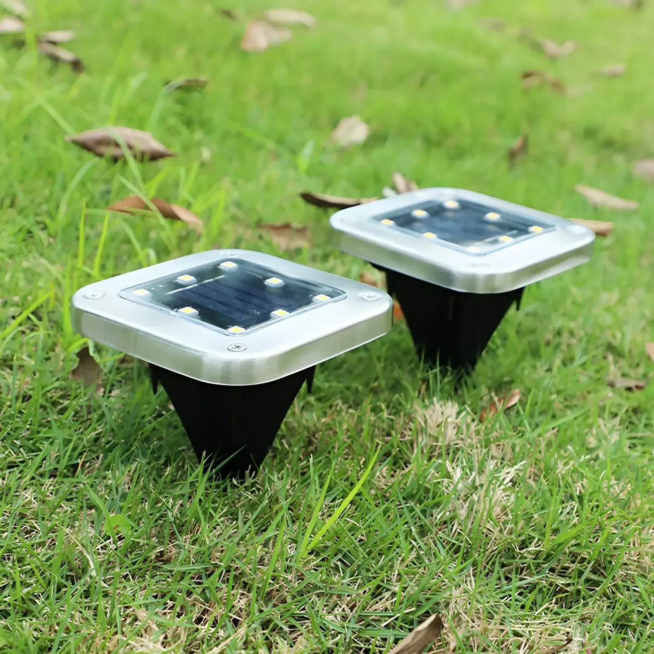 Metal Ground Mount Waterproof Solar Landscape Lighting Image - 2