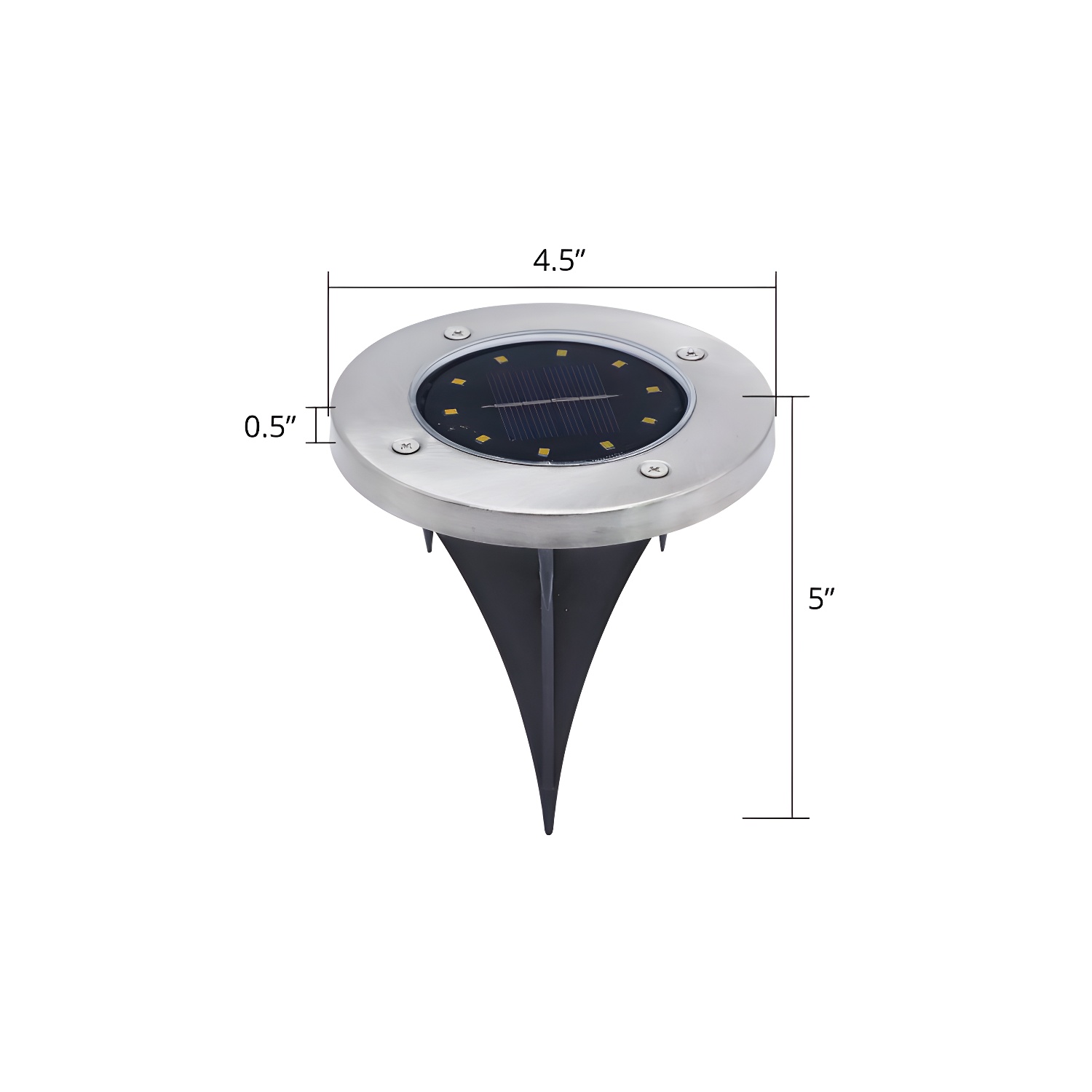 Metal Ground Mount Waterproof Solar Landscape Lighting | homeyfad