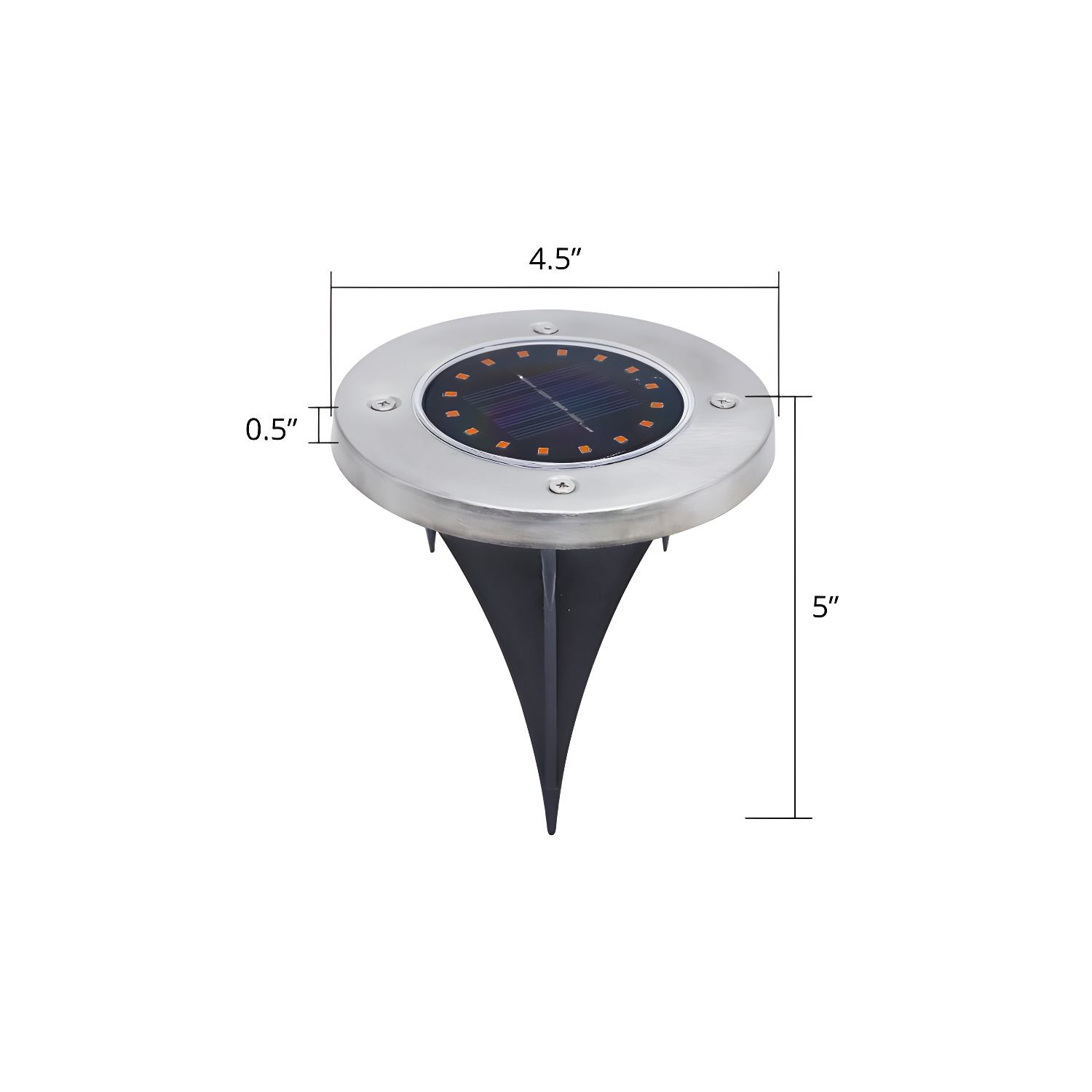 Metal Ground Mount Waterproof Solar Landscape Lighting | homeyfad