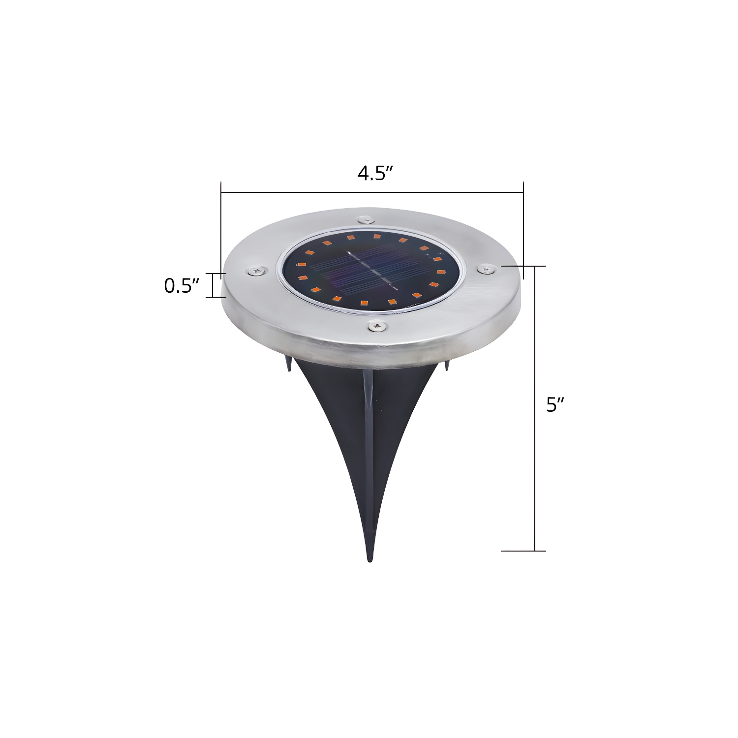 Metal Ground Mount Waterproof Solar Landscape Lighting | homeyfad