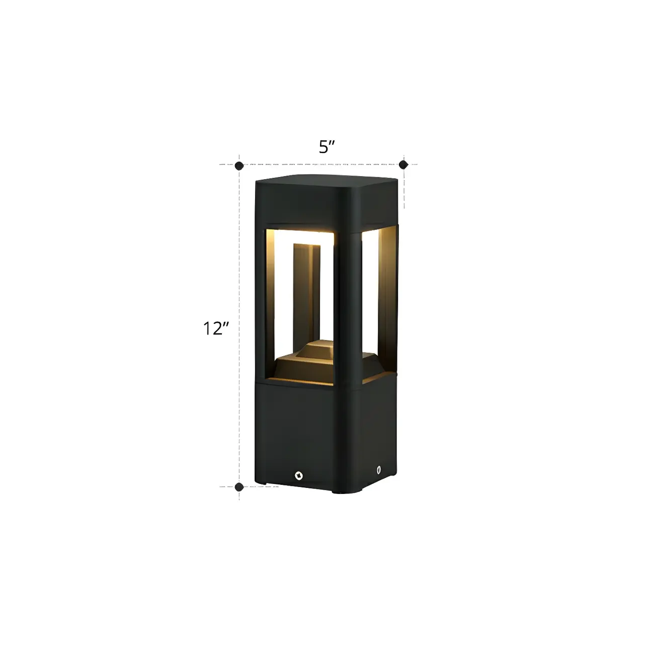 Modern Cuboid Metal LED Landscape Lighting Image - 5 | homeyfad